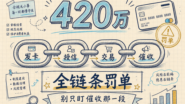 420 万罚单砸在「全链条」上——信用卡消保，别只盯催收那一段