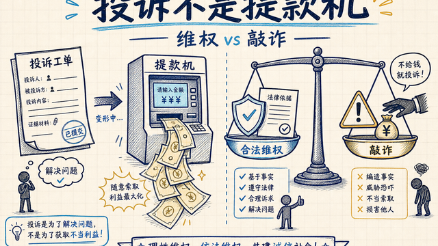 把投诉当成提款机——宁夏首例「信访敲诈」批捕案，消保岗怎么分清维权与敲诈